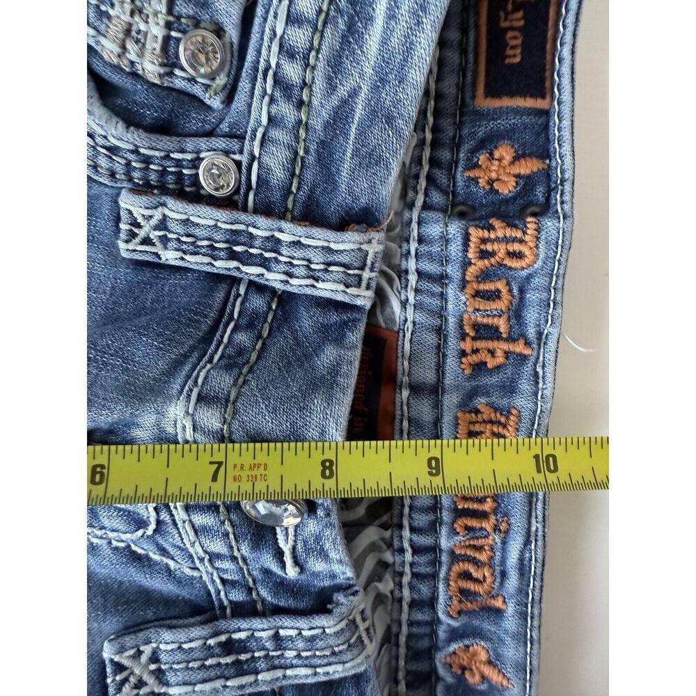 Rock Revival Jeans Women’s 26 blue easy boot lyon festival rodeo western cowgirl - Picture 11 of 12